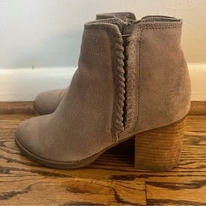 Blondo Tan Suede Booties